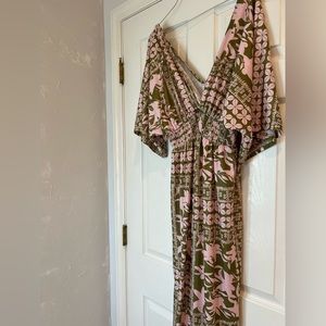 Long Dress with V-Neck